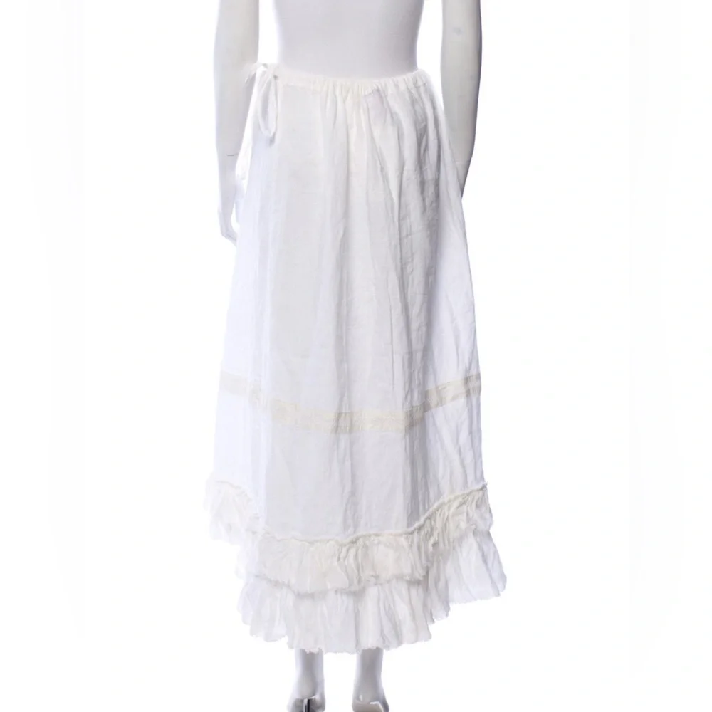 Calypso St. Barths Linen Skirt - Picture 3 of 4